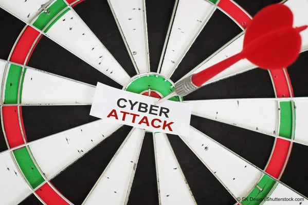 Zielscheibe Cyber Attack