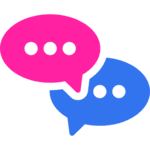 chat-bubbles_magenta_blau