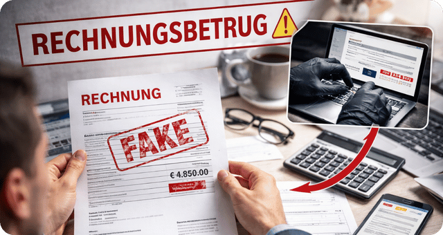 Rechnungsbetrug Symbolbild