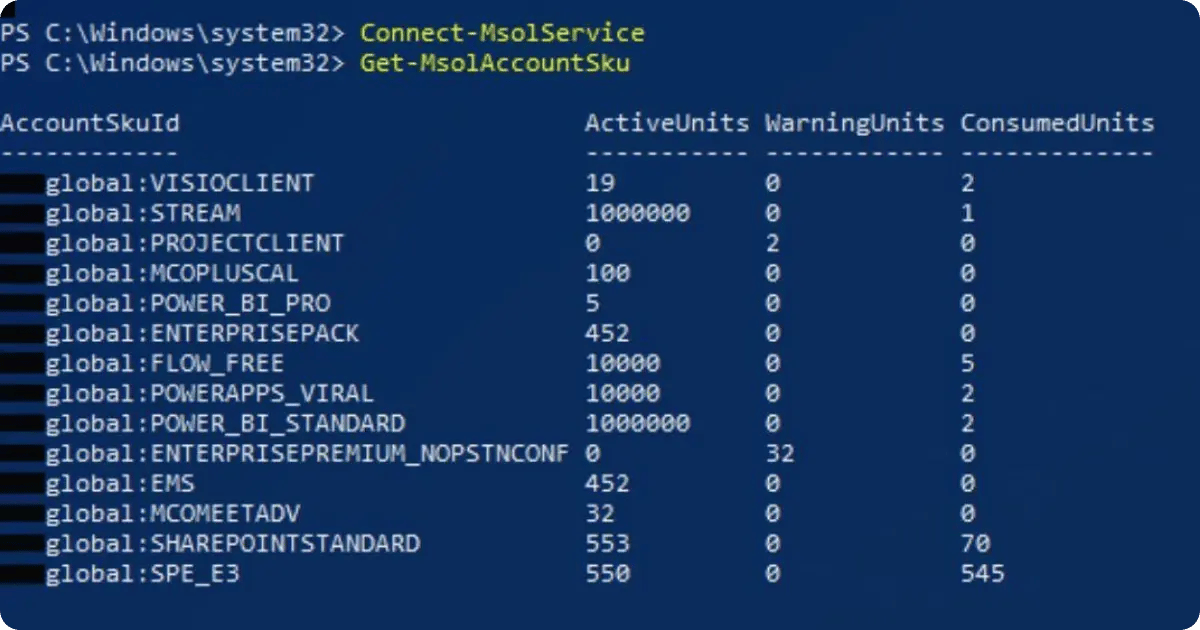 Office 365 Skript Screenshot