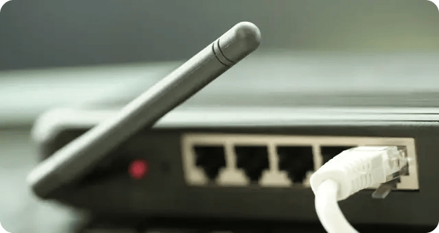 Ein Router in der Nahaufnahme