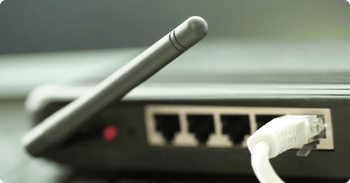 Ein Router in der Nahaufnahme