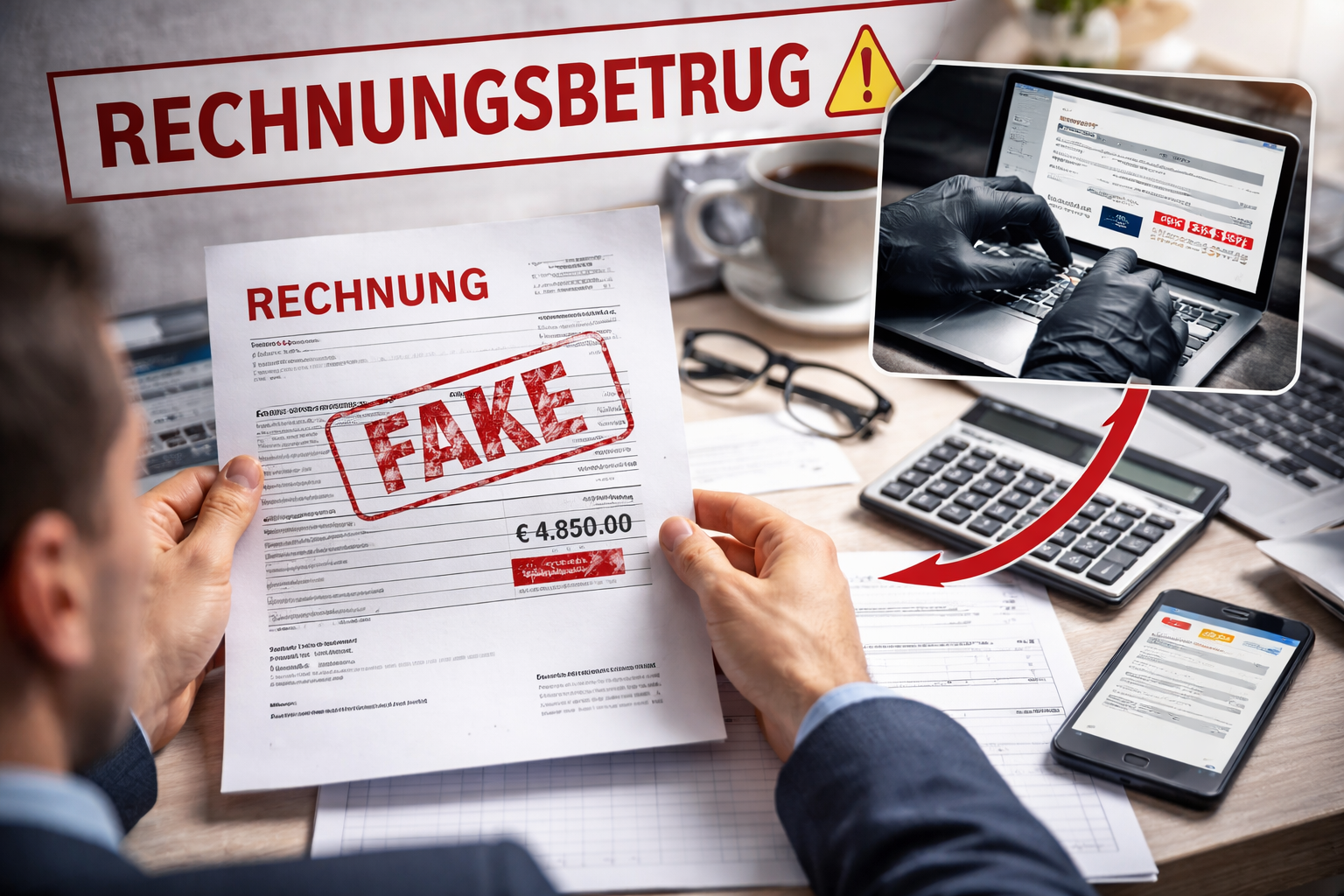 Rechnungsbetrug trifft jeden. Das machen Unternehmen immer noch falsch